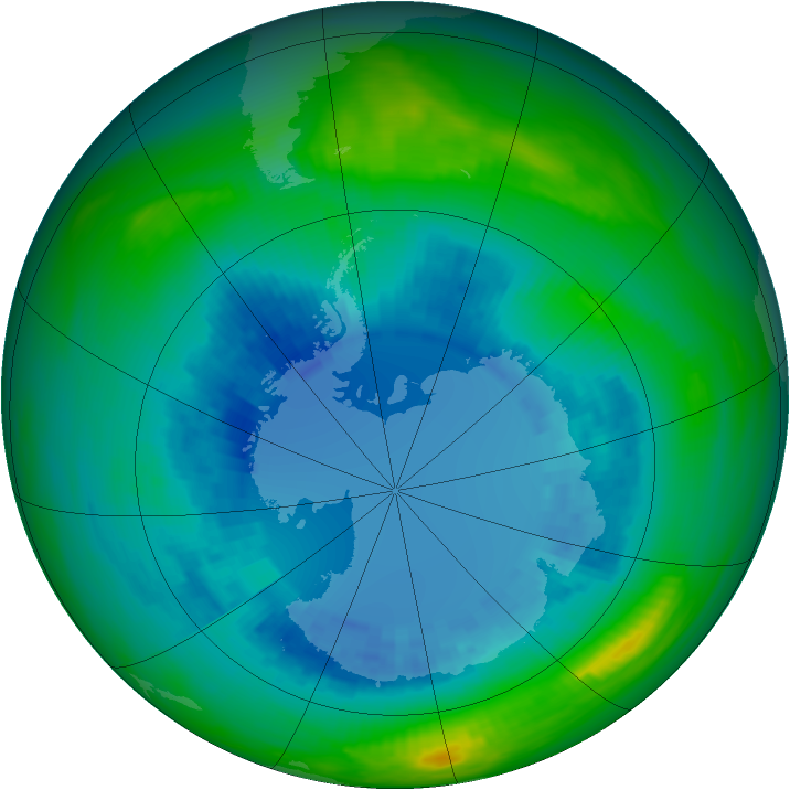 Ozone Map 1989-08-27
